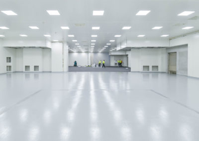 Panneau sandwich, salle blanche, plafond marchable, luminaire encastré